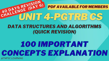 Data structures AND Algorithm Quick Revision