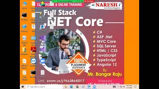 Day 2 Full Stack  NET Core @ 10 00 AM IST by Mr Bangar Raju