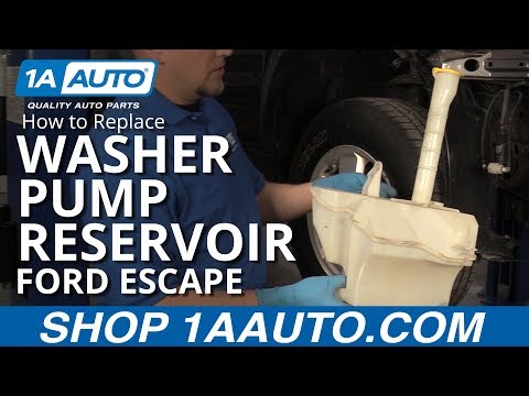 How to Replace Windshield Washer Reservoir 07-12 Ford Escape