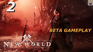 Let's Play NEW WORLD - Closed Beta Part 2 - Monarchs Bluff - Gameplay Walkthrough