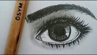 Ösym Kalemiyle Gerçekçi Göz Çizmek
