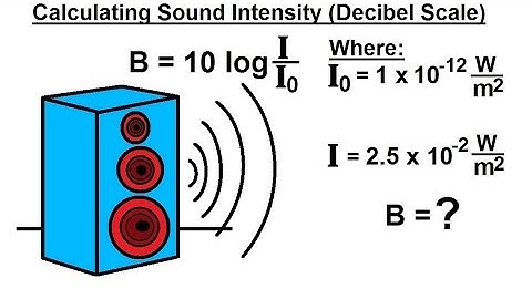 PreCalculus - Logarithmic & Exponential Functions (19 of 20) Calculating Decibels (Sound Intensity)