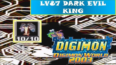 Digimon World 2003 Card Battle - LV87 Dark Evil King + Demon (Creepymon)
