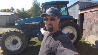 Getting Things Ready To Chop Corn Silage Day 1: I Want To Stay Cool In The Chopping Tractor!