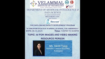 Online FDP AI TOOLS FOR EFFECTIVE TEACHING, LEARNING, AND ASSESSMENT - 2025/10/08