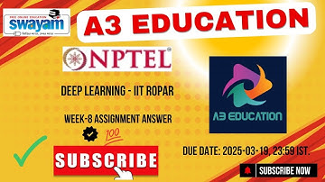 NPTEL Deep Learning - IIT Ropar Week 8 Assignment Answers Solution Quiz | 2025 - Jan