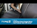 Rugged Weave Slip-On Rear Seat Protector | Installation