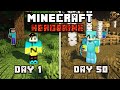 I Survived 50 Days in Herobrine's Minecraft World (Hindi)