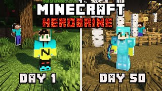 I Survived 50 Days in Herobrine's Minecraft World (Hindi) Part-1