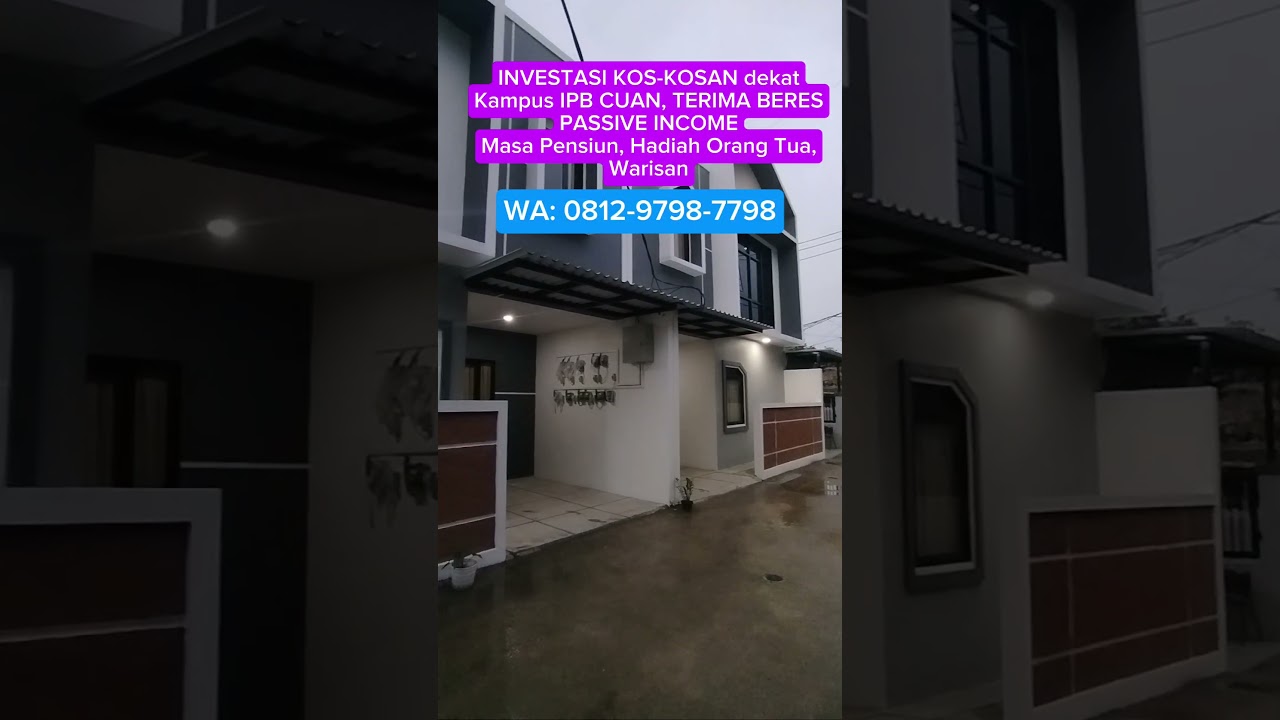 AABN PASSIVE INCOME Masa Pensiun 🇲🇨 Investasi Rukost Kos-Kosan Kampus IPB 