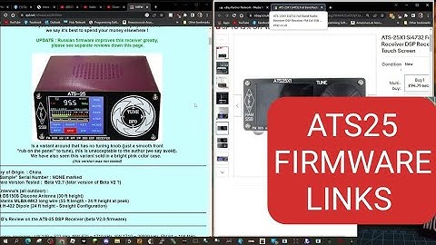 ATS25 RECEIVER FIRMWARE LINKS -REVIEWS & INF0