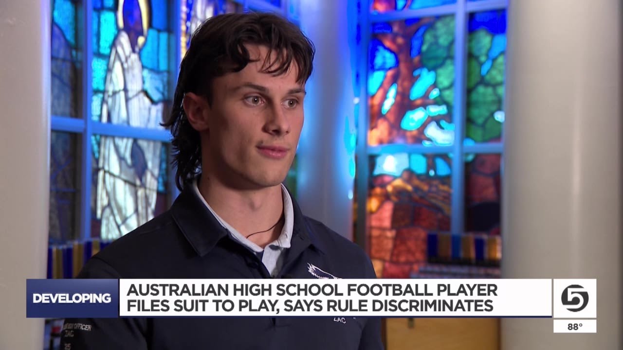 Australian high school football player files suit to play varsity, says ...
