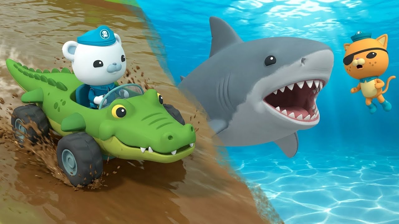 Saved from the River Monster?! 🐊 Rescue the Raging Bull Shark! 🦈 | Octonauts Full Episode