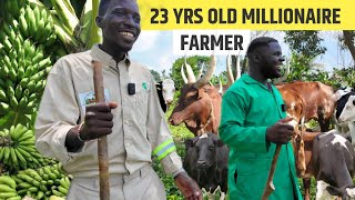 How He Became A Millionaire Farmer In Uganda At 23 Years  JR Gisa Mixed Farm