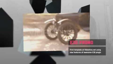 shattering gallery element 3d - template after effects with E3D