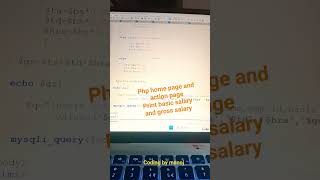 W.A.p to print basics salary and gross salary using for php mysql .