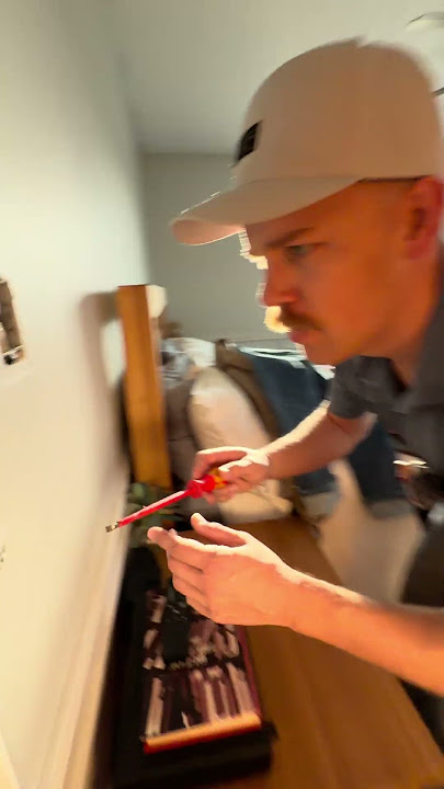 Let’s see if it passes the screw test! #commercialelectrician #diy #electrician