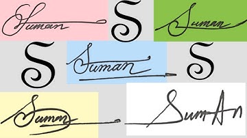 ✔️ S Signature | How to Create S Signature | Suman Signature style | Customer S signature