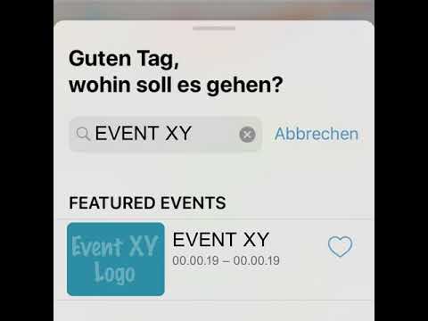 Wie man mit NUNAV Navigation zu einem Event fährt