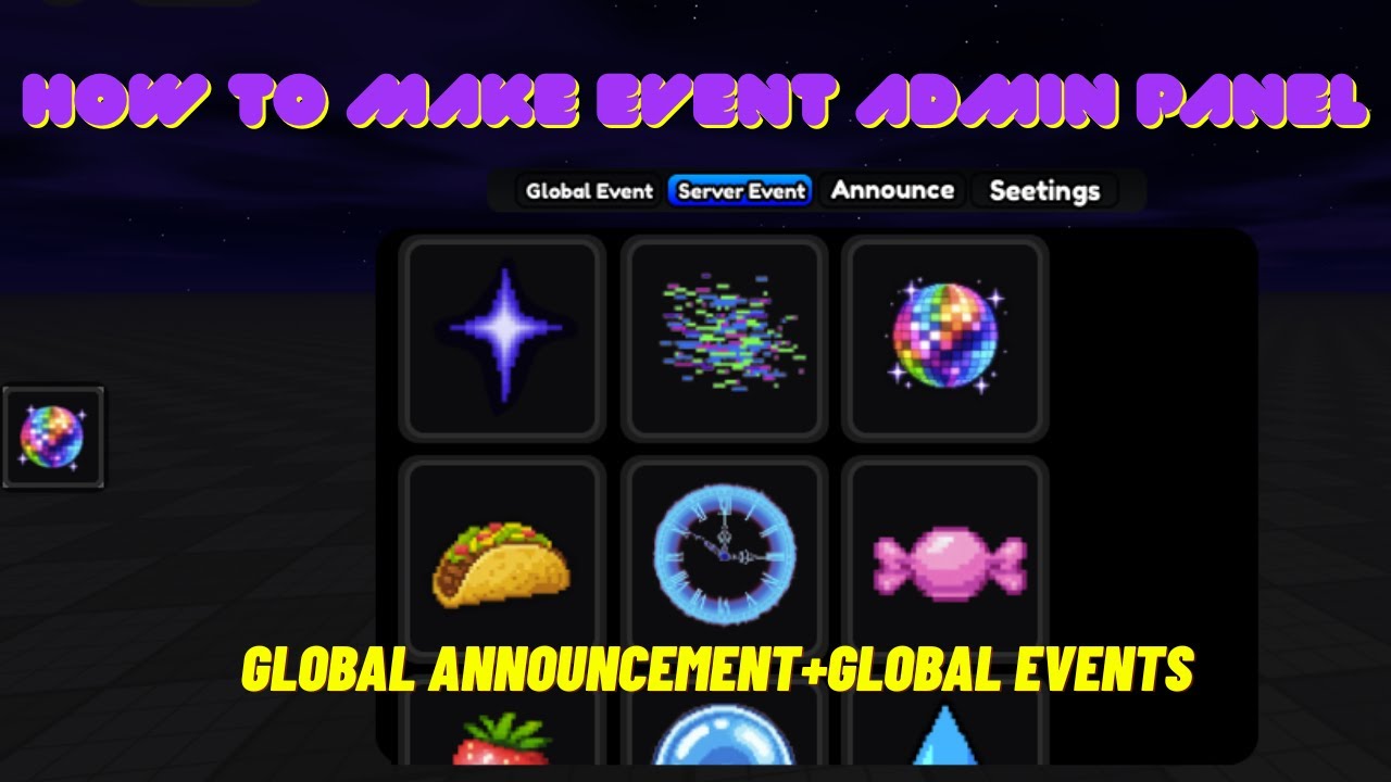ROBLOX STUDIO ADMIN PANEL | ADMIN PANEL WITH EVENTS | GLOBAL ...