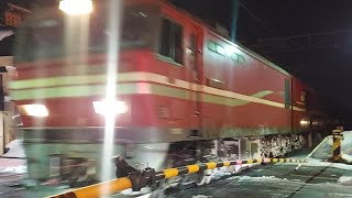3084レ(札幌タ～名古屋タ) EH800ｰ+コキ20B 通過 @青森 2022.1.6.