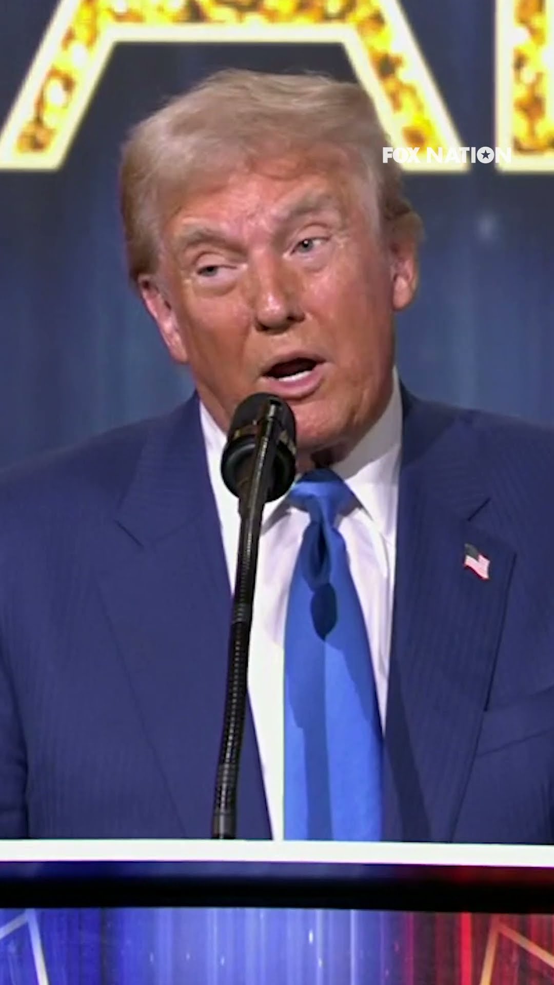 Trump gives passionate speech after accepting Fox Nation’s ‘Patriot of the Year’ award