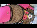 What’s in my bag ( Coach Court backpack)💕💕💕