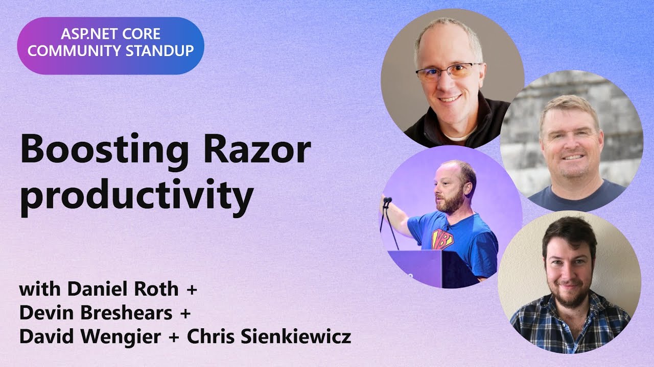 ASP.NET Community Standup: Boosting Razor productivity