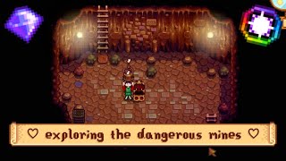 ♡ sleepy stardew valley longplay ♡ | ♡ dangerous mines! ♡ | ASMR no commentary for sleep