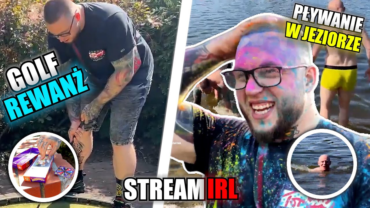 BANDURA IRL - GOLF REWANŻ, PŁYWANIE W JEZIORZE, SPINA W SKLEPIE, FESTIWAL KOLORÓW /w Dzinold