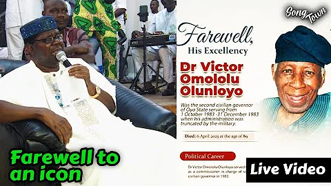 Sir Ebenezer Obey For Late Governor Victor Olunloyo