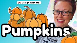 Information Design With Me: Creating Autumn Pumpkin Clip Art! 🎃 (Live Stream Replay) Guide