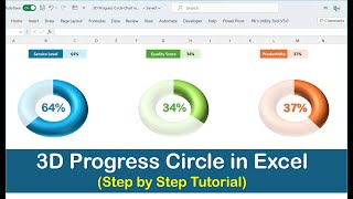 How to WOW Your Boss: 3D Progress Circle in Excel 🚀