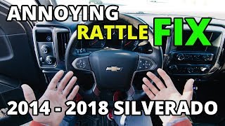 How To Fix 2014  2018 Silverado and Sierra Dash Rattle