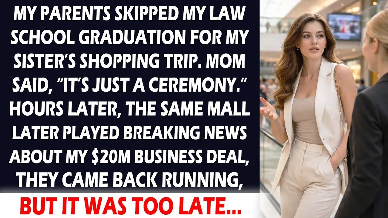 My Parents Chose Shopping Over My Graduation, Until They Saw My Deal Aired on Every Screen