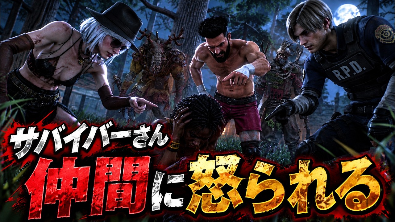 【DBD2vs8】嫁と遊んでたらサバが仲間に怒られててきまずい #deadbydaylight #デドバ #ハントレス #2vs8