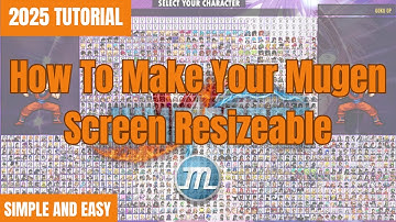 How To Set Your Jump Force Mugen Game Screen Into Full Screen and Resizeable Window