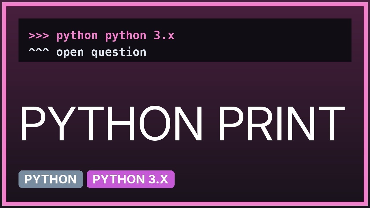 print inside function is not working in python - YouTube