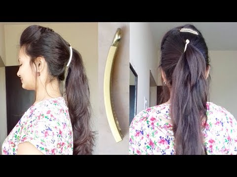 beautiful juda hairstyle using clutcher || Everyday Hairstyles For Long  hair || New hairstyle - YouTube | Hair styles, Long hair styles, Everyday  hairstyles