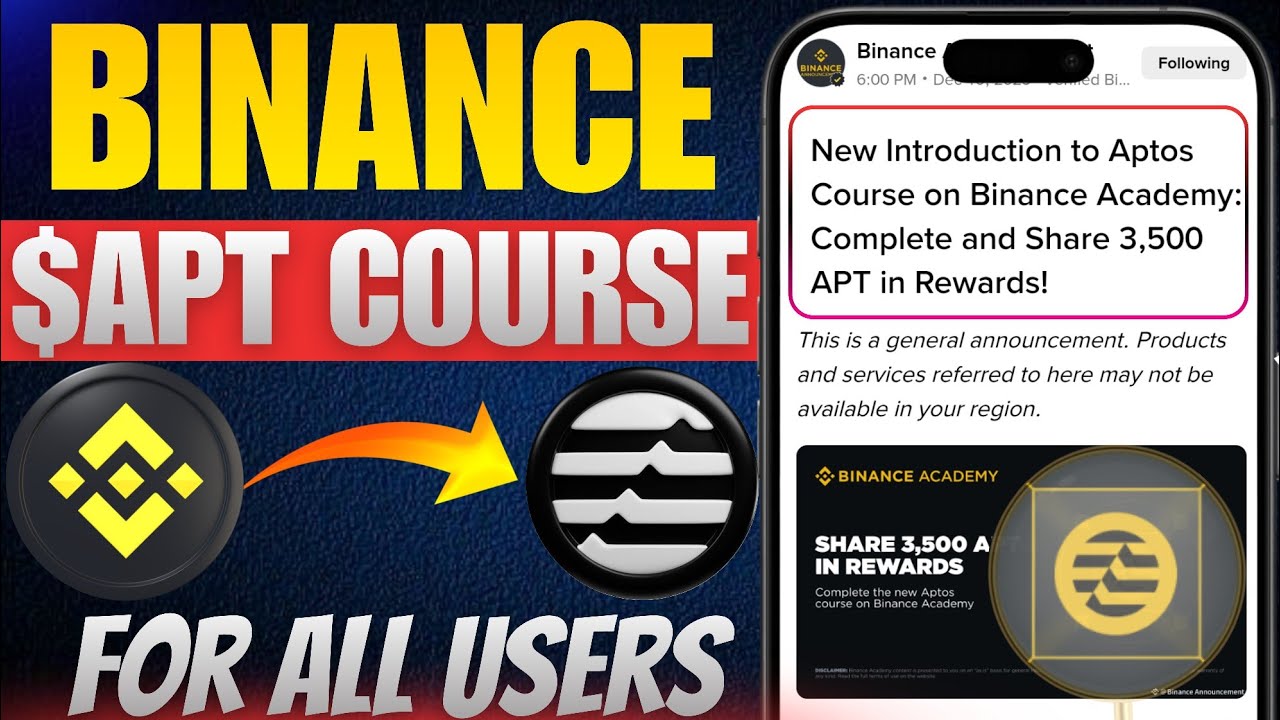 Binance new offer today | Apt Course on Binance Academy || ZeebhaiYT