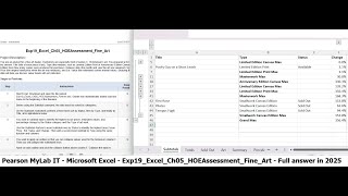 Exp19_Excel_Ch05_HOEAssessment_Fine_Art Microsoft Excel Pearson MyLab IT Assessment Fine Art (2025) screenshot 1