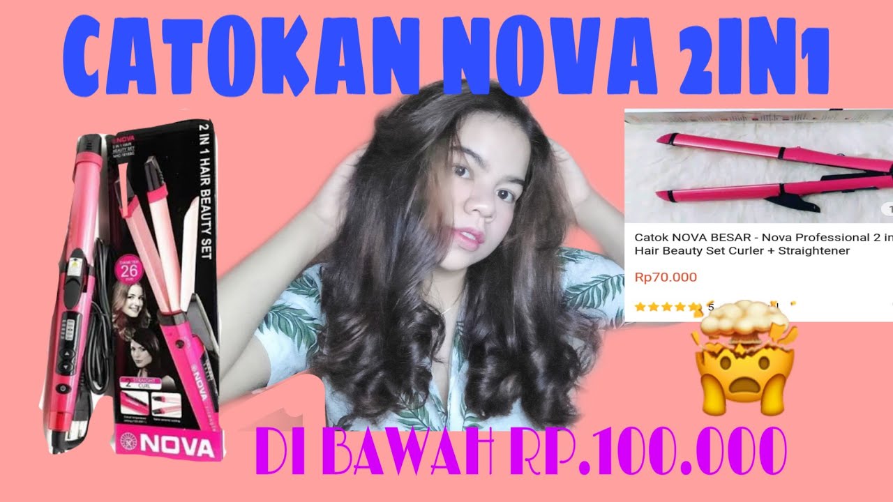CATOKAN RAMBUT 2in1 MURAH DI BAWAH 100K | NOVA CATOKAN RAMBUT - YouTube