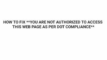 How to fix  You are not authorized to access this web page   by BB Soft Information