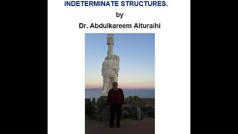 ANALYSIS OF STATICALLY INDETERMINATE STRUCTURES