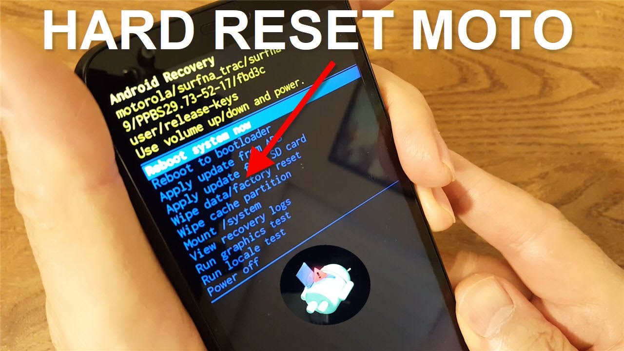 Hard reset Motorola Moto G4 Play - Force restore