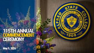 Alfred State 115th Annual Commencement Ceremony - May 9, 2026