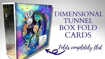 Dimensional TUNNEL Box Fold Cards