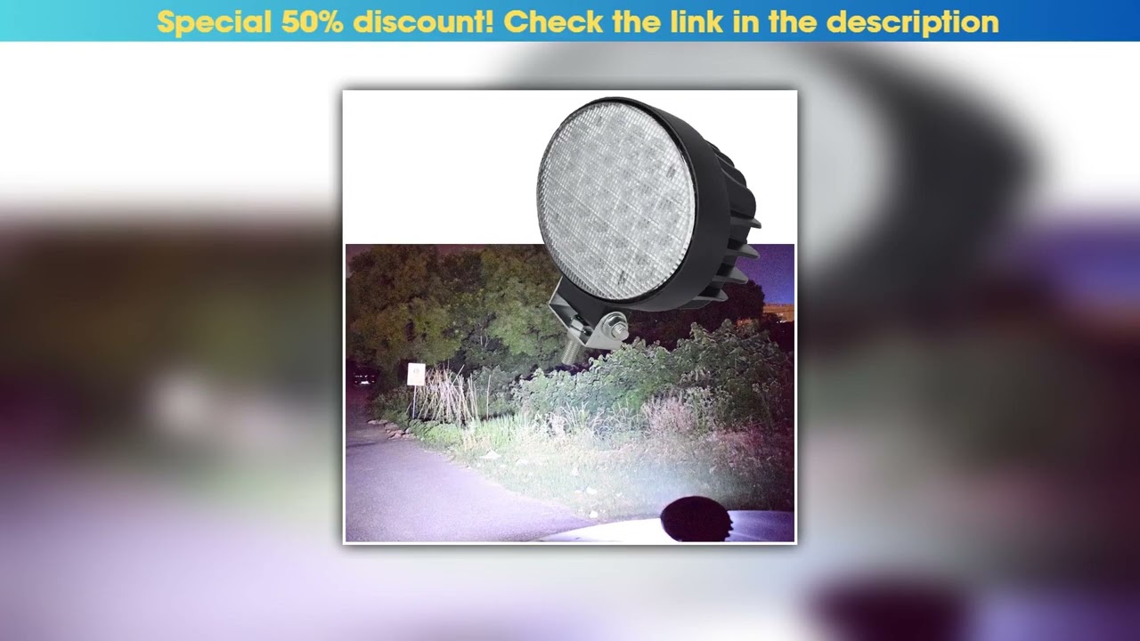 Get JALN7 Oval LED Light Tractor 6.5 Inch for Kubota John Deere Flood Lamp Offroad Driving Turck He