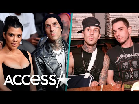 Travis Barker & Kourtney Kardashian Jet To Italy On His First Overseas Flight Since 2008 Crash