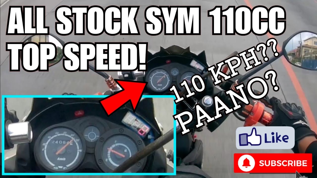 SYM 110CC TOP SPEED | ALL STOCK ENGINE | 28Vlog - YouTube